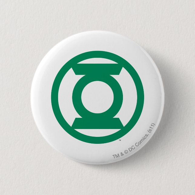 Green Lantern Logo 13 6 Cm Round Badge (Front)