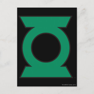 Green Lantern Logo 15 Postcard