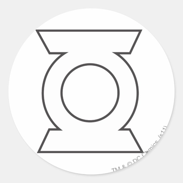 Green Lantern Logo 16 Classic Round Sticker (Front)