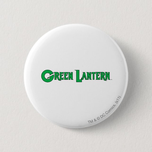 Green Lantern Logo 9 6 Cm Round Badge (Front)