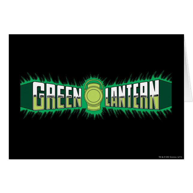 Green Lantern Logo - Green Flames (Front Horizontal)