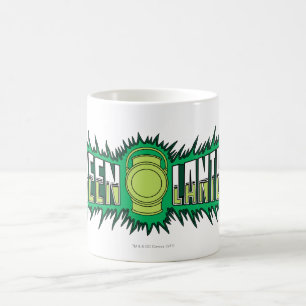 Green Lantern Logo - Green Flames Coffee Mug