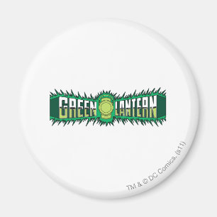 Green Lantern Logo - Green Flames Magnet