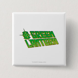 Green Lantern Logo - Slanted 15 Cm Square Badge