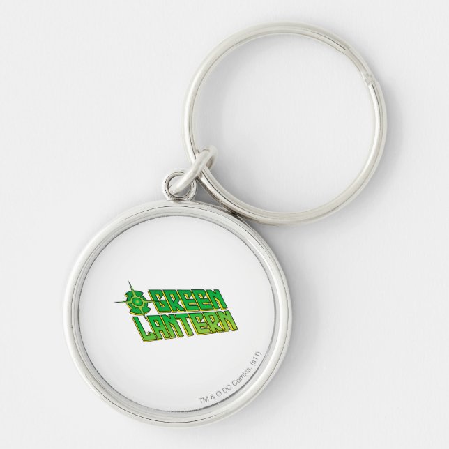 Green Lantern Logo - Slanted Key Ring (Front)