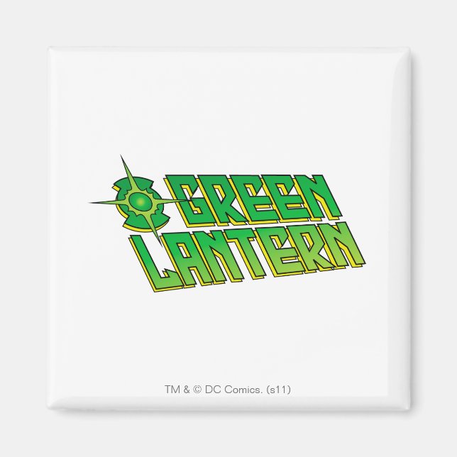 Green Lantern Logo - Slanted Magnet (Front)