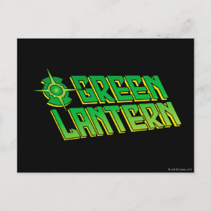 Green Lantern Logo - Slanted Postcard