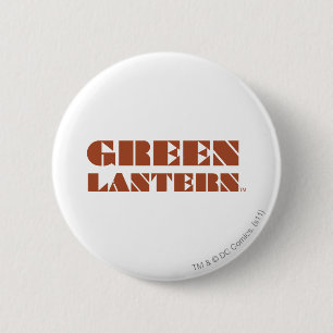 Green Lantern Logo - Tan 6 Cm Round Badge
