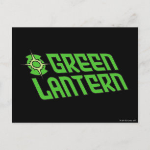 Green Lantern Logo Tilted Postcard
