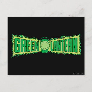 Green Lantern Logo with Lantern Postcard