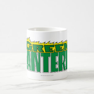 Green Lantern Logo - Yellow Flames Coffee Mug