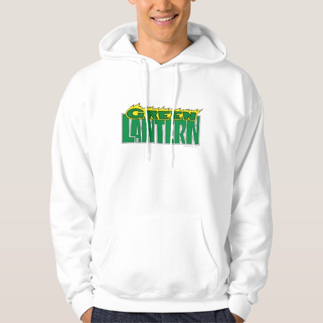 Green Lantern Logo - Yellow Flames Hoodie (Front)