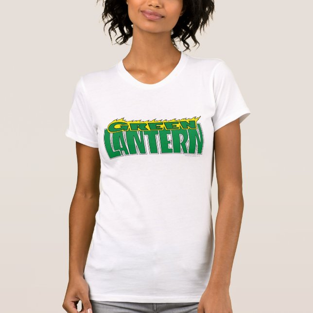 Green Lantern Logo - Yellow Flames T-Shirt (Front)