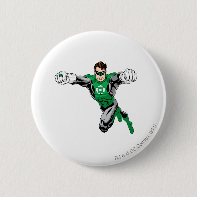 Green Lantern - Looking Forward 6 Cm Round Badge (Front)