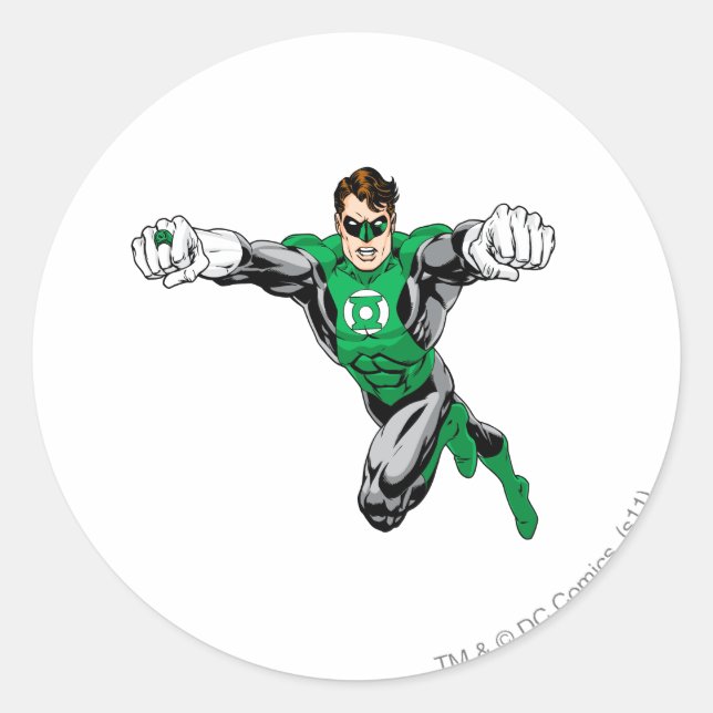 Green Lantern - Looking Forward Classic Round Sticker (Front)