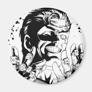 Green Lantern - Many Rings, Black and White Magnet