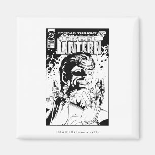 Green Lantern  - Many Rings, Black and White Magnet