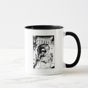 Green Lantern  - Many Rings, Black and White Mug
