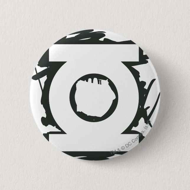 Green Lantern Marker Symbol 6 Cm Round Badge (Front)