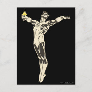Green Lantern Poses Postcard