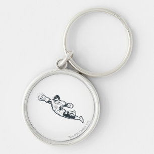 Green Lantern Punches BW Key Ring