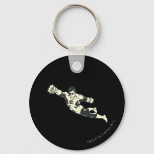 Green Lantern Punches Grunge Key Ring