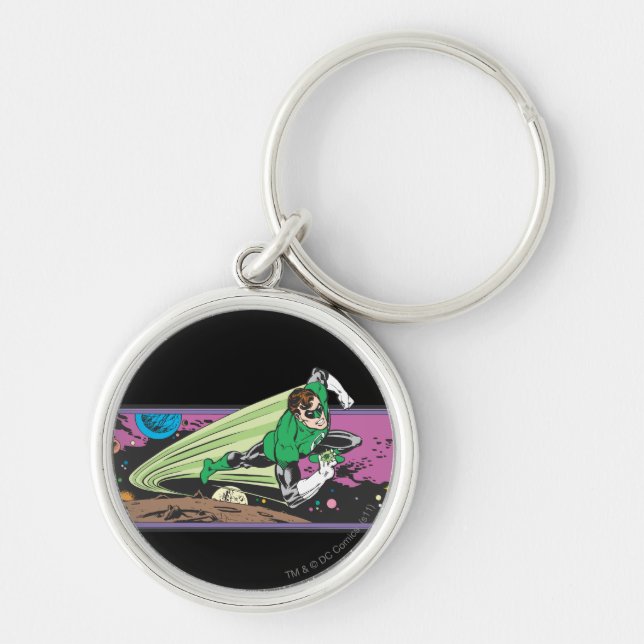 Green Lantern Races Thru Space Key Ring (Front)