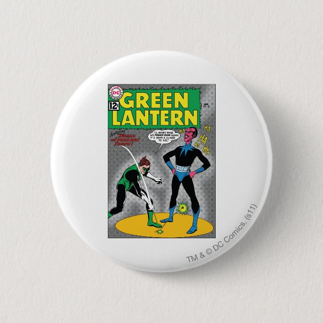 Green Lantern Removes Ring 6 Cm Round Badge (Front)