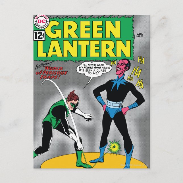 Green Lantern Removes Ring Postcard (Front)