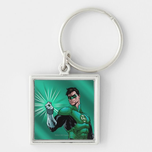 Green Lantern & Ring Key Ring (Front)