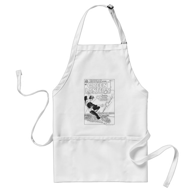 Green Lantern - Runaway Missile, Black and White Standard Apron (Front)