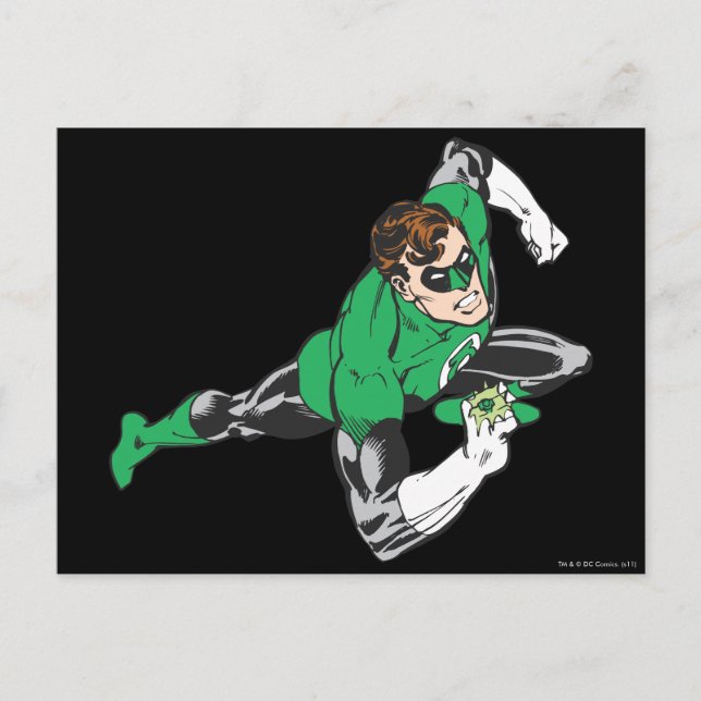 Green Lantern Runs Postcard (Front)