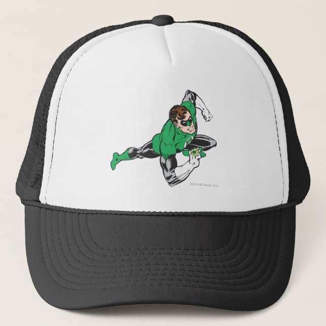 Green Lantern Runs Trucker Hat (Front)