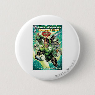 Green Lantern - Secret Files and Origins Cover 6 Cm Round Badge