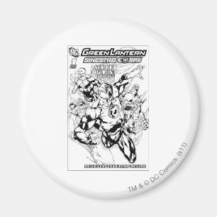 Green Lantern - Secret Files and Origins Cover, Bl Magnet