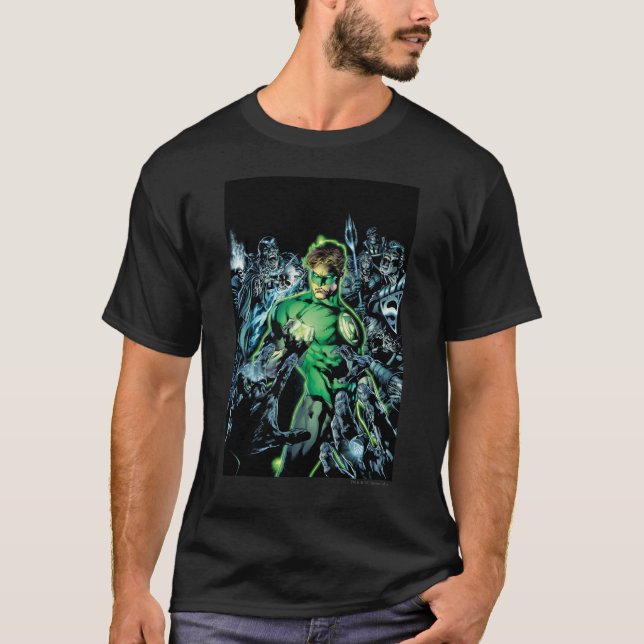 Green Lantern Surrounded - Colour T-Shirt (Front)