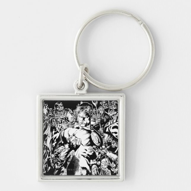 Green Lantern Surrounded Key Ring (Front)