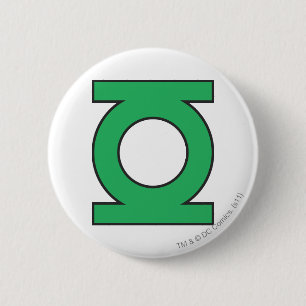 Green Lantern Symbol 6 Cm Round Badge