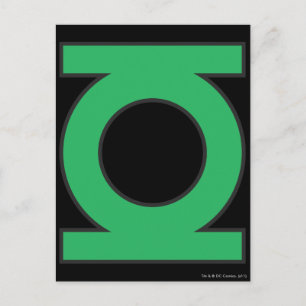 Green Lantern Symbol Postcard