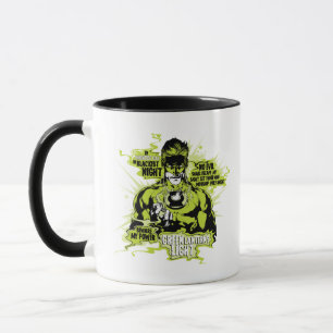 Green Lantern Text Collage - Colour Mug