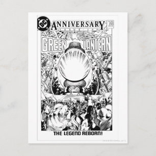 Green Lantern - The Legend Reborn, Black and White Postcard