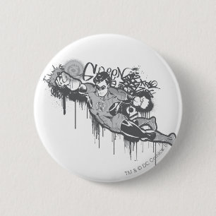Green Lantern - Twisted Innocence BW 6 Cm Round Badge