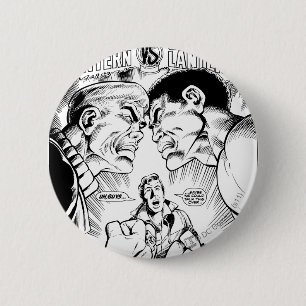 Green Lantern vs Green Lantern, Black and White 6 Cm Round Badge