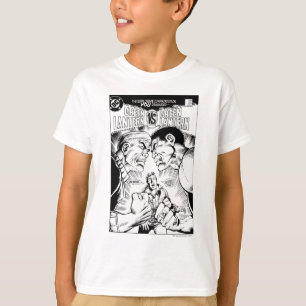 Green Lantern vs Green Lantern, Black and White T-Shirt