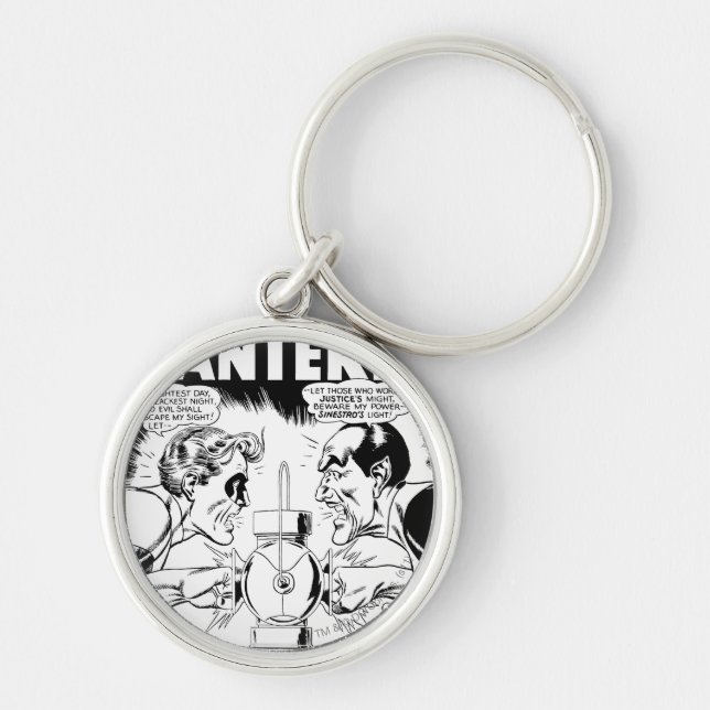Green Lantern vs Sinestro, Black and White Key Ring (Front)