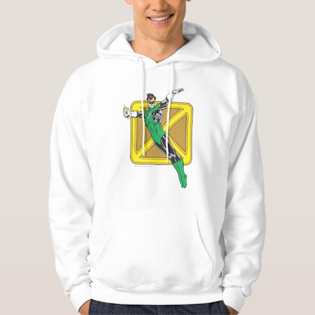 Green Lantern  with Background Hoodie (Front)