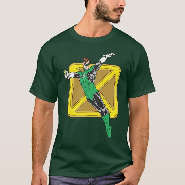Green Lantern  with Background T-Shirt (Front)