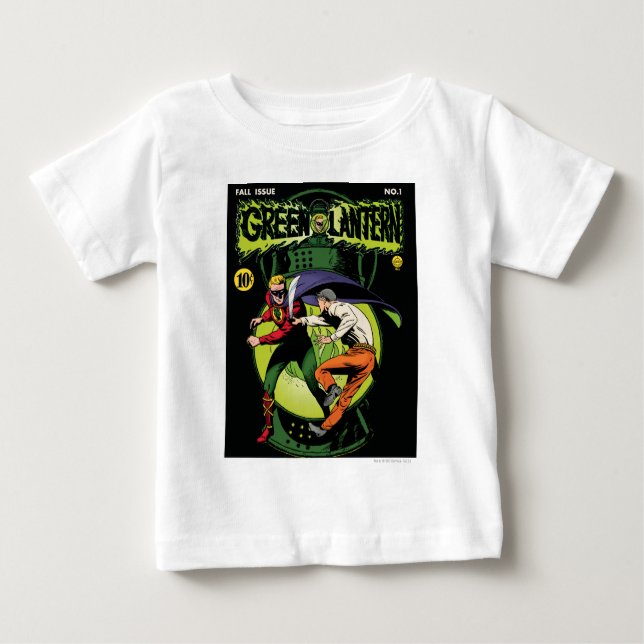Green Lantern with cape in fight Baby T-Shirt (Front)