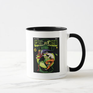 Green Lantern with cape in fight Mug