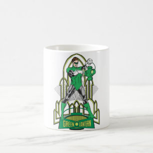Green Lantern with Letters Coffee Mug